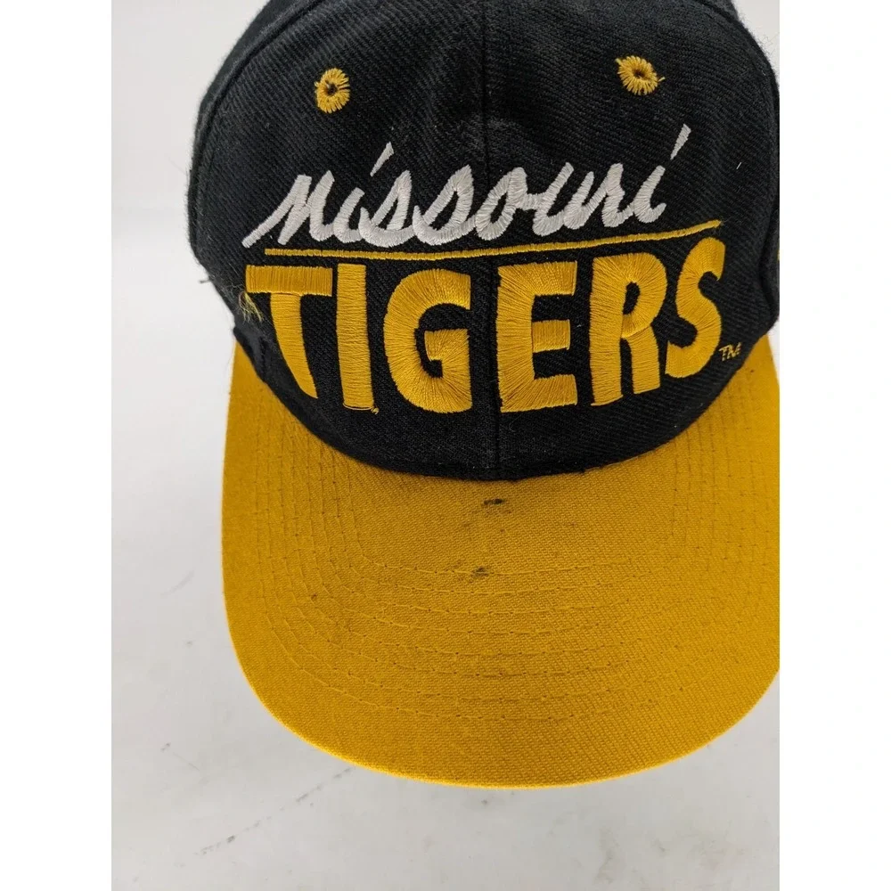 Vtg The Game Missouri Mizzou Tigers Paw Print Snapback Hat/Cap! 1983 Black #14